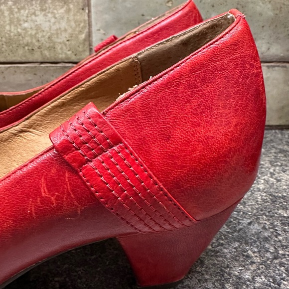 Miz Mooz Red Leather Shoes - Picture 11 of 13